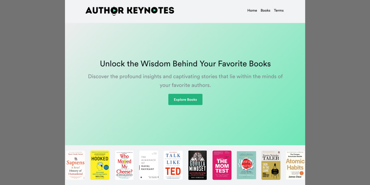 Introducing AuthorKeyNotes.com